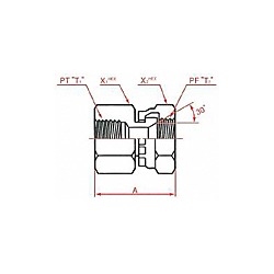 PT接続PF30°FCS メススイベルコネクター
