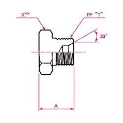 PT接続PF30°MIS オスプラグ