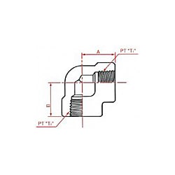 PT接続ねじ込み式 メス90°エルボ
