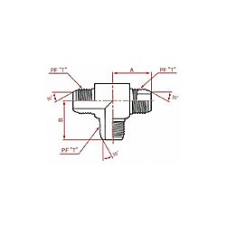 両端PF30°FCS オスフレアーティー