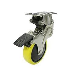 NPR型固定車プレート式・帯電防止性ウレタン車（ストッパー付）