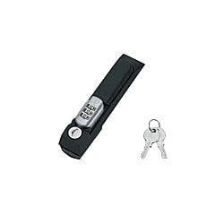 スイングハンドル シリンダー錠付ダイヤル錠タイプ ロッドラッチ用 107-9274-D
