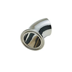 ゼットサニタリー 片ヘルール45°エルボ (ZEQ-FW)