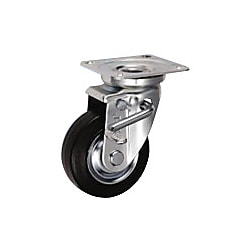 中荷重用キャスター JB型ストッパー付旋回金具（サイズ100mm）