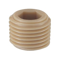 樹脂製六角穴付テーパプラグ