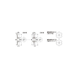 大形コンベヤスプロケットRローラ CW形（メートル系）
