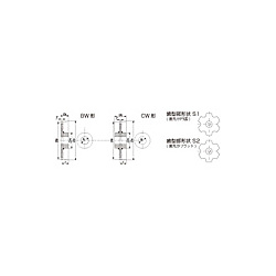 大形コンベヤスプロケットSローラ CW形（メートル系）