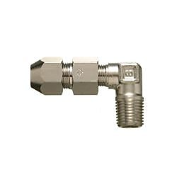 コントロール銅管用ダブルナットタイプ継手 メールエルボコネクター（テーパーネジタイプ）