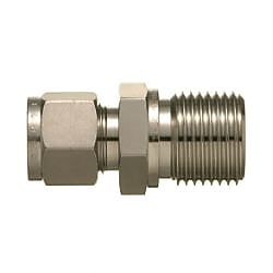 SUS316 ステンレス製ダブルフェルール継手 メールコネクター（ストレートネジタイプ）