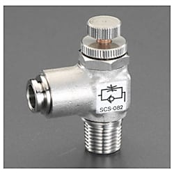 R 1/4""x 6mm スピードコントローラー(ステンレス製)