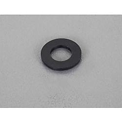 M4/4.3x10x0.8mm 平ワッシャー(TPR製/黒/10枚)