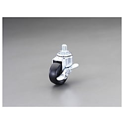 100mm キャスター(自在金具・ねじ式・ブレーキ付)