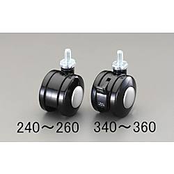 キャスター（二輪・ブレーキ付）車輪径×幅：60×46mm 取付高：69mm