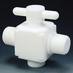 ふっ素樹脂（PTFE）  二方バルブ 両オスタイプ 画像