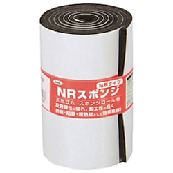 光 スポンジロール巻 NRスポンジ 3mm厚 100㎜幅 1000mm長 粘着テープ付