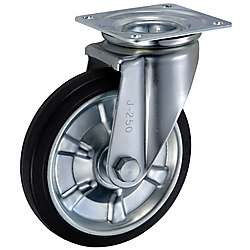 中荷重用キャスター J型旋回金具（サイズ250mm～300mm・金具のみ車輪なし）