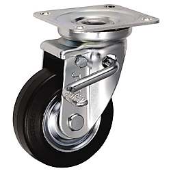 中荷重用キャスター 旋回 （ダブルストッパ付） JBtype サイズ100mm （金具のみ車輪なし）