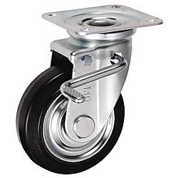 中荷重用キャスター 旋回 （ダブルストッパ付） JBtype サイズ130mm (金具のみ車輪なし)