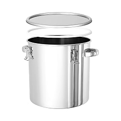 PTFEパッキン付316L密閉容器(クリップ式)【CTH-PTFE-316L】