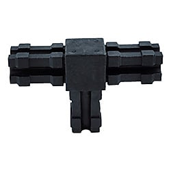 TRUSCO 25mmアルミフレーム用ジョイント 水平3方向