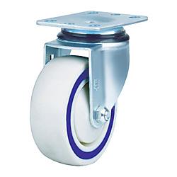 SAMSONG サンドイッチクッションキャスター 固定ナイロンゴム車 125mm
