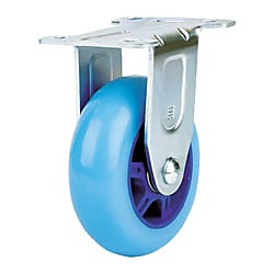 SAMSONG 高弾性ウレタンキャスター 固定 PU車 76mm