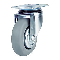SAMSONG 高弾性ゴムキャスター 自在 MIRゴム車 76mm