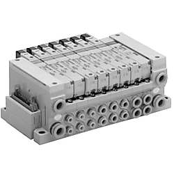 5ポートソレノイドバルブ ベース配管形 プラグインユニット VQ2000シリーズ