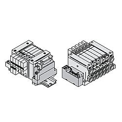 5ポートソレノイドバルブ VQ1000・2000 マニホールド G（端子台付フラットケーブルキット）