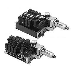 5ポートソレノイドバルブ パイロット形 VFS3000 制御ユニット付マニホールド