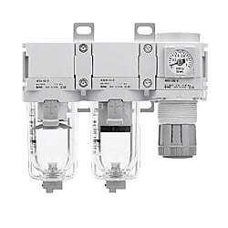 エアコンビネーション エアフィルタ+ミストセパレータ+レギュレータ AC20C-D〜AC40C-D