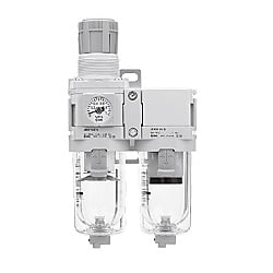 エアコンビネーション フィルタレギュレータ+ミストセパレータ AC20D-D〜AC40D-D