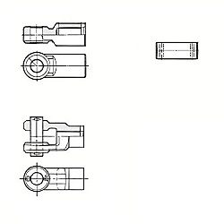 エアシリンダ CS1・CS2・CNS・CLSシリーズ用ナックルジョイント