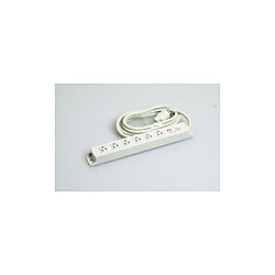 マルチユースOAタップ 抜止形6ヶ口 15A 平刃形プラグ コード3M・5M
