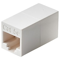 Cat5e モジュラージャック 中継アダプタJJ 爪有タイプ