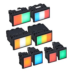SLDNシリーズ角形表示灯（LED照光タイプ）
