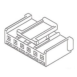 2.5mmピッチ Mini-Lock（TM） リセプタクルハウジング 51103