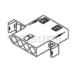 Standard .093" レセプタクルハウジング（1490）