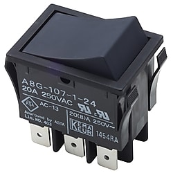 リセット機能付きロッカースイッチ A8G