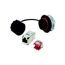 LAN関連部材 IP67対応 産業用バルクヘッドコネクタシリーズ