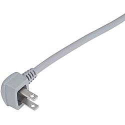 耐トラッキング（VCTFK） 2P下アングルプラグ 15A-125V 黒・白・灰
