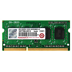 DDR3 204PIN SO-DIMM Non ECC（1.35V 低電圧品）