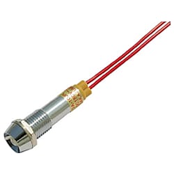 サカズメ LED表示灯 DA-10JPL (AC/DC200V接続)Φ10 赤