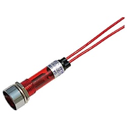 サカズメ LED表示灯 DA-10ML-1 (AC/DC100V接続)Φ10赤