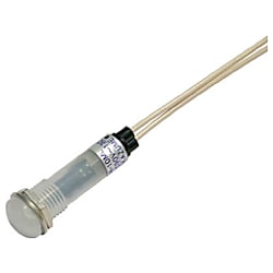 サカズメ LED表示灯 DA-10ML (AC/DC100V接続) Φ10 白