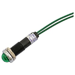 サカズメ LED表示灯 DA-10MPL (AC/DC100V接続)Φ10 緑
