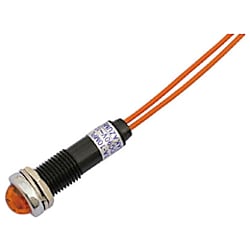 サカズメ LED表示灯 DA-10MPL (AC/DC100V接続)Φ10 橙