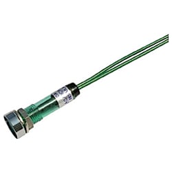 サカズメ LED表示灯 DA-8FL-2 (AC/DC100V接続) Φ8 緑