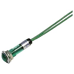 サカズメ LED表示灯 DA-8FL-4 (AC/DC100V接続) Φ8 緑