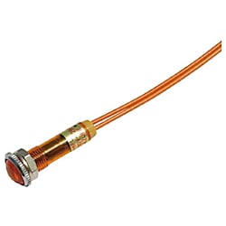 サカズメ LED表示灯 DA-8FL-4 (AC/DC200V接続) Φ8 橙